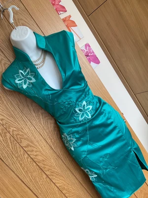 £20 • Buy 💚💙stunning💚💙jane Norman Size 10/12 Turq Chinese Wiggle Dress 💚fast Post💙