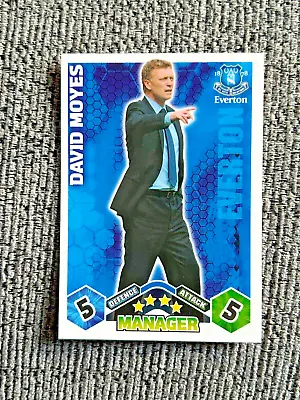 Topps Match Attax 2009-2010 David Moyes Manager Card Football Everton Soccer • £2.49