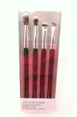 Japonesque: 4 Pc  Flawless Eyes  Eye Detailing Brush Set.  Black. Org$32 Now $19 • $16.15