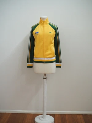 $60 • Buy Adidas Australia Olympic Jacket [Size 8] Green & Gold. EXC