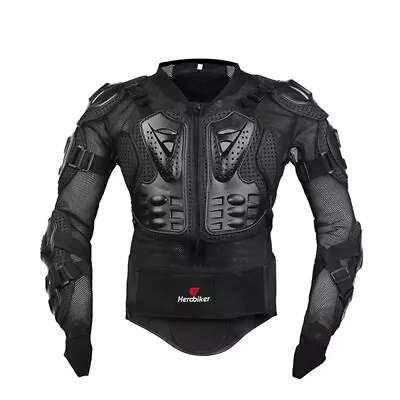 HEROBIKER Motorcycle Full Body Armor Jacket Spine Chest Protection Gear Motoc... • $102.32