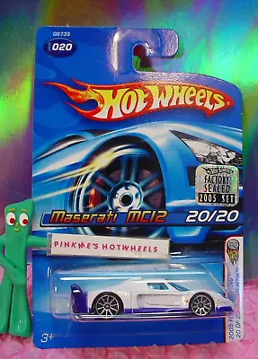 2005 Hot Wheels MASERATI MC12 #20☆white;10sp☆First Editions Realistik☆Factory • $29.69