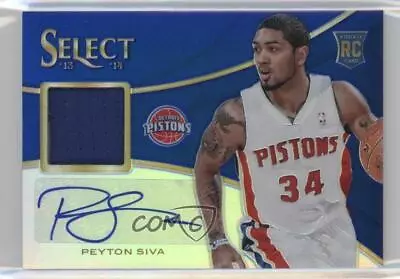 2013-14 Panini Select Jersey Blue Prizm /49 Peyton Siva #25 Rookie Auto RC • $10.32