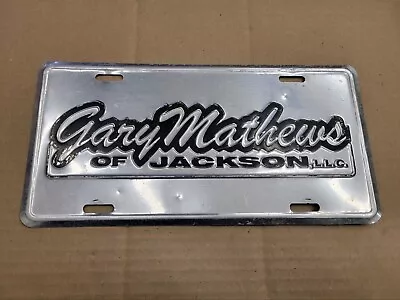 Gary Mathews Dodge Jeep Jackson TN Metal Car Dealership Dealer License Plate Tag • $29.99