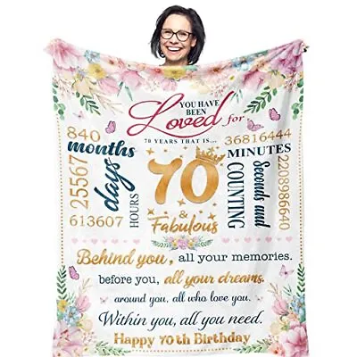 Ruvinzo 70th Birthday Gifts For Women 70 Birthday Gifts Women 70 Year Old Bir... • £58.77