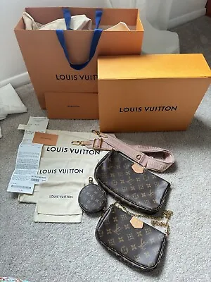 Louis Vuitton Multi Pochette Accessoires Monogram Rose Clair • $2195