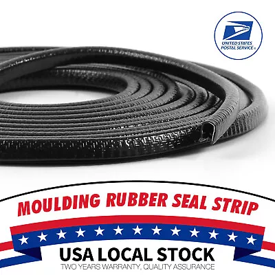 20Feet U-Shape Durable Channel Edge Trim Seal Strip Black-SoundproofCrashproof • $10.99