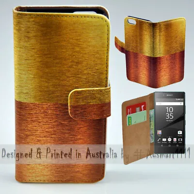 For Sony Xperia Series - Copper Bronze Gold Theme Print Mobile Phone Case Cover • $13.98