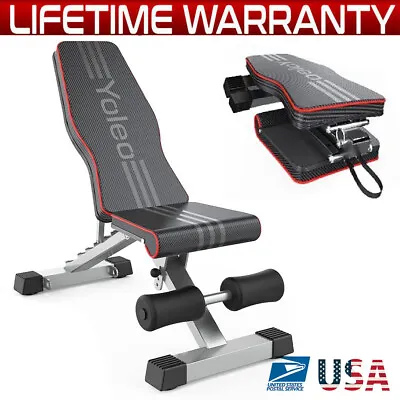Adjustable Dumbbell Weight Bench Body Workout Folding Incline Decline Gym US • $69.99