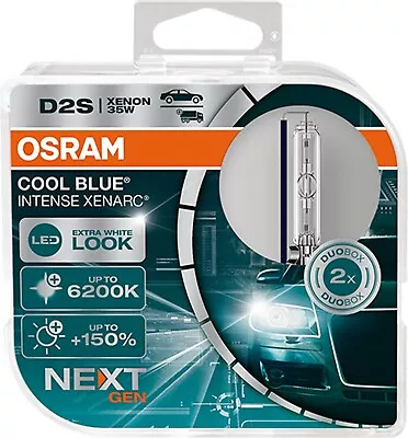 $99.95 • Buy D2S OSRAM Xenarc Cool Blue Intense Next Generation Xenon Set Of 2x Bulbs 6200K