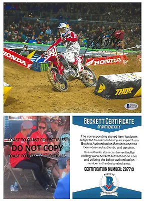 Ken Roczen Motocross Supercross Signed 8x10 Photo Proof Beckett COA Autographed= • $109.99