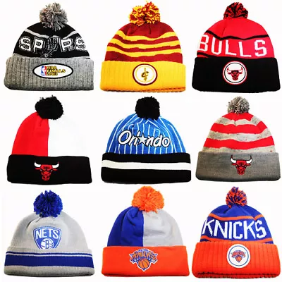 Mitchell & Ness NBA Cuffed Knit Pom Beanie Winter Hat Sports Team NBA Skully Cap • $24.95