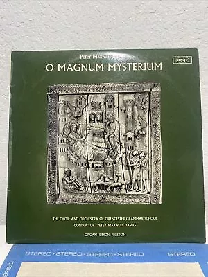 Peter Maxwell Davies - O Magnum Mysterium - Used Vinyl Record - ZRG 5327 • $29.99