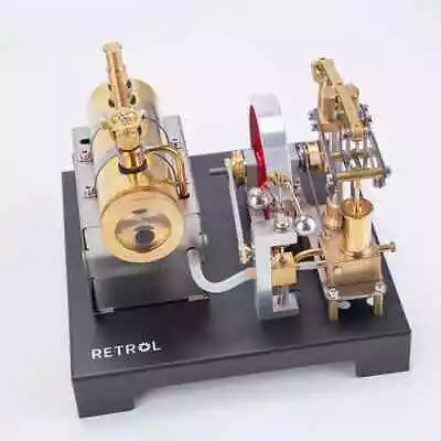 Full Metal DIY Steam Engine Model Horizontal Boiler Centrifugal Flyball Governor • $358