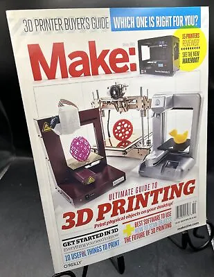 Make ~ Magazine ~ SPECIAL ISSUE ~ 2012 ~ Like New ~ 3D Printer Review • $10