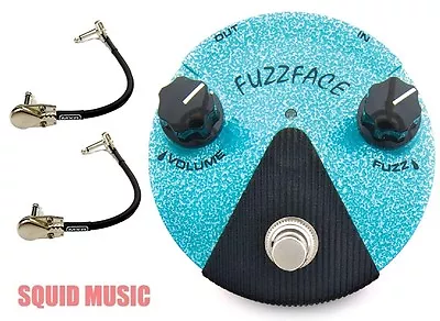 Dunlop FFM3 Jimi Hendrix Fuzz Face Mini Turquoise Guitar Pedal ( 2 MXR CABLES ) • $169.99