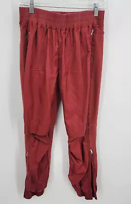 Adidas Stella McCartney Barricade Zip Up Perforated Pants Womens Small Red • $63.27