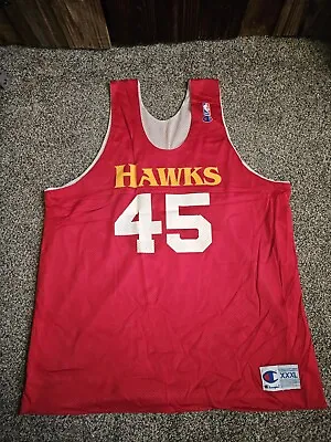 Vintage Atlanta Hawks  Nba Champion Jersey Reversable Practice Jersey Size Xxxl  • $29.99