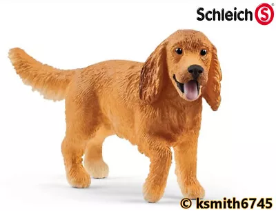 £6.15 • Buy Schleich COCKER SPANIEL Solid Plastic Toy Farm Pet Animal Small Dog * NEW *💥