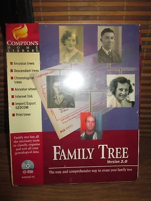 Comptons Home Library Family Tree Software Version 2.0 (NEW) • £4.99