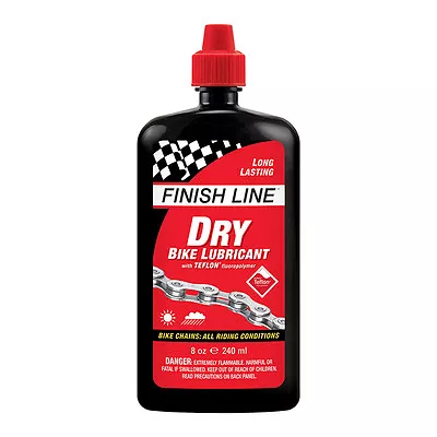 8 OZ FINISH LINE DRY CERAMIC LUBE BIKE CHAIN LUBE DRY BICYCLE CHAIN LUBE 8oz • $16.95