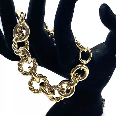 J.Crew Gold Tone Link Twist Chain Bracelet 7  Jcrew • $24.90