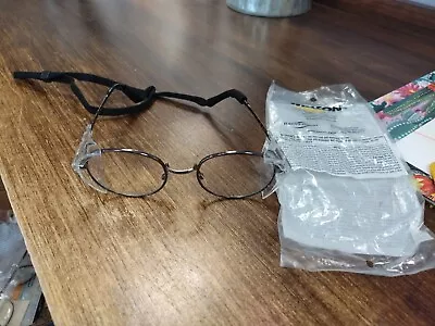 Willson Safety Glasses Silver Metal Frames New In Package • $15.99