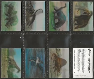 Kelloggs-full Set- Prehistoric Monsters 1985 (8 Lenticular 3d Cards) Excellent • £12.99