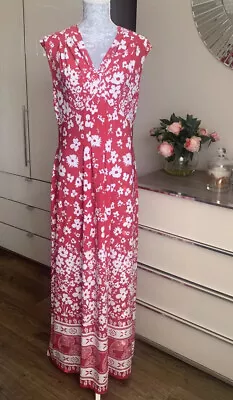 QVC Maxi Dress By Tiana B.  Red & White Floral. Size 18. BNWOT • £44.99