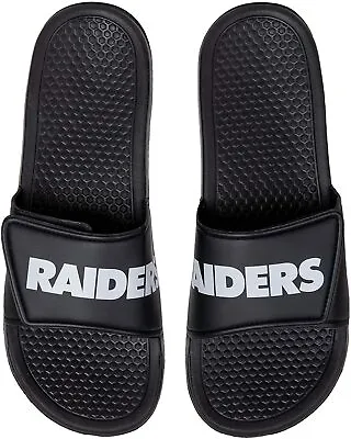 NFL Oakland Raiders Big Logo Legacy Shower Slide Flip Flop Sandals • $19.99