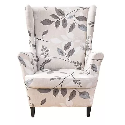 2 Piece Wingback Chair Covers Stretch Sofa Slipcovers Non Slip Furniture • $44.89