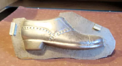 Vintage Heavy Aluminum 2 Piece Chocolate Ice Cream Or Butter Lace-Up Shoe Mold • $12.90