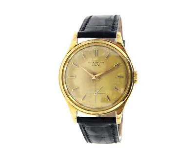 1950 Patek Philippe Calatrava 2509 35mm Vintage Gold Dial 18K Yellow Gold • $23500