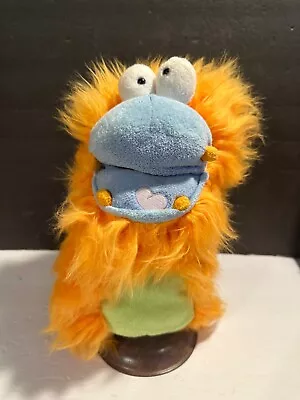 Manhattan Toy Co. Plush  Boylie Fuzzy Wuggs  Orange Monster  Hand Puppet • $15.30