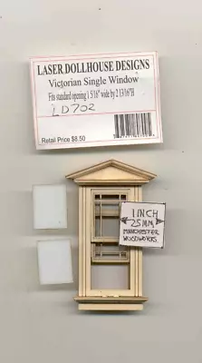 Half 1/24 Scale -  Single Window LD702 Dollhouse Miniature USA GA • $11.03