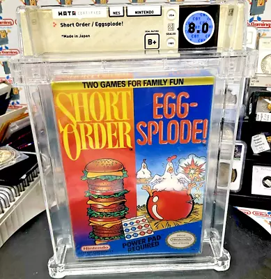 Short Order Eggsplode! NES Power Pad Sealed VGA WATA CGC Nintendo NES SNES GBA • $168