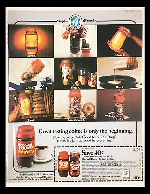 1982 Maxwell House Heritage Jar Coffee Circular Coupon Advertisement • $17.95