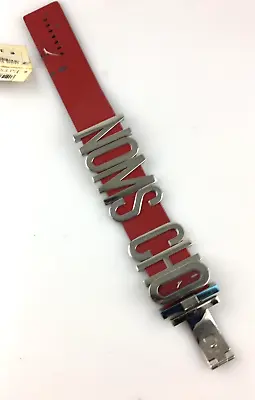 Watch Moschino 7751120015 Bracelet Burgundy Steel Women's Shape Oval 1 1/2in • $66.46