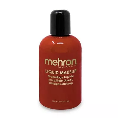 Mehron Makeup Liquid Makeup | Face Paint And Body Paint 4.5 Oz (133 Ml) (Red) • $13.25