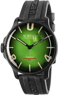 U-Boat 8698/C DARKMOON 44MM GREEN PVD SOLEIL Black Rubber Men's Watch NEW • $1599