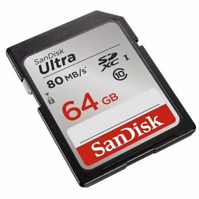 SanDisk Ultra 64GB Class 10 SDXC UHS-I Memory Card Up To 80MB/s (SDSDUNC-064G-GN • $7.99