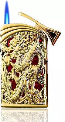 Carving Dragon Antique Lighter Vintage Lighters Torch Lighters No Butane Fuel • $18