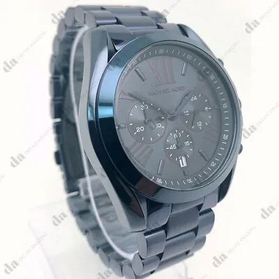 Michael Kors MK6248 Bradshaw Navy Blue Dial Stainless Steel Analog Men's Watch • $99