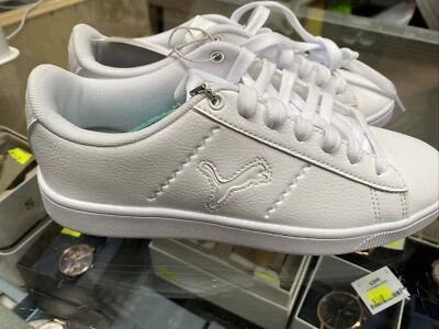 $29.99 • Buy Ladies Puma Vikky Cat Shoes White Sneakers, Joggers, Leather Blend