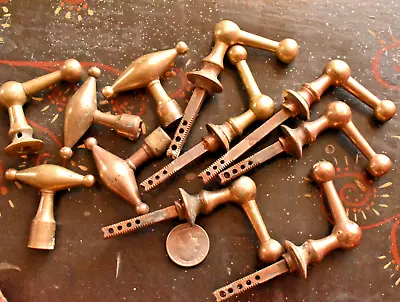 Lot Of  12 Victorian Pull Handle Industrial Laboratory Cabinet Bronze Steampunk • $170