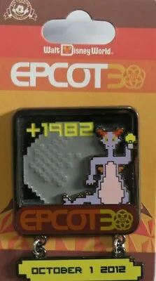 Disney Wdw Epcot 30th Anniversary Figment Spaceship Earth Dangle Le 2500 Pin • $44.99