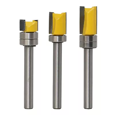 £11.86 • Buy 2018 Pattern Trim Template Router Bit 6mm Shank Woodworking Cutter, 3 Packs