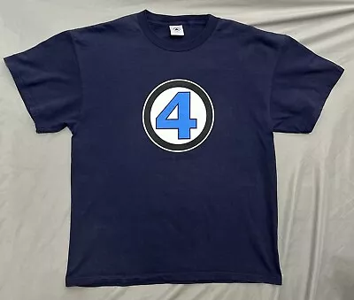 Vintage Fantastic 4 T Shirt Large Blue Marvel Avengers • $20