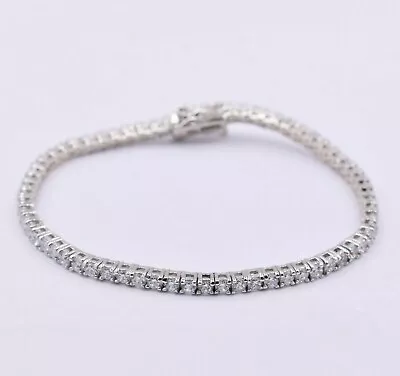 2.5mm Kids Baby Round CZ Tennis Bracelet Real Sterling Silver 925 • $38.49