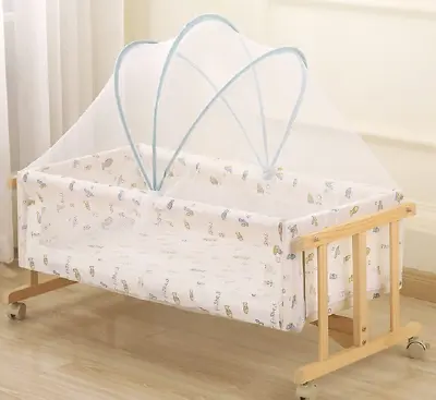 Baby Mosquito Net Bed Canopy Cot Net Canopy Baby Cot Insect Net Arched Mosquito • £17.94